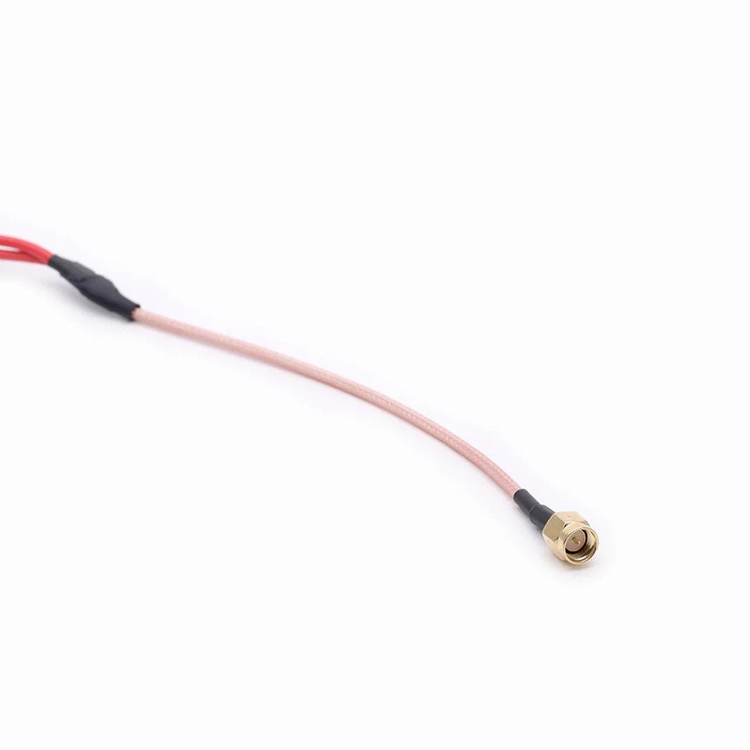 1Pc RG316 Rf Coaxiale Kabel Sma Stekker Naar Dual Alligator Clips Red & Black Tester Lead Draad 50cm Connector