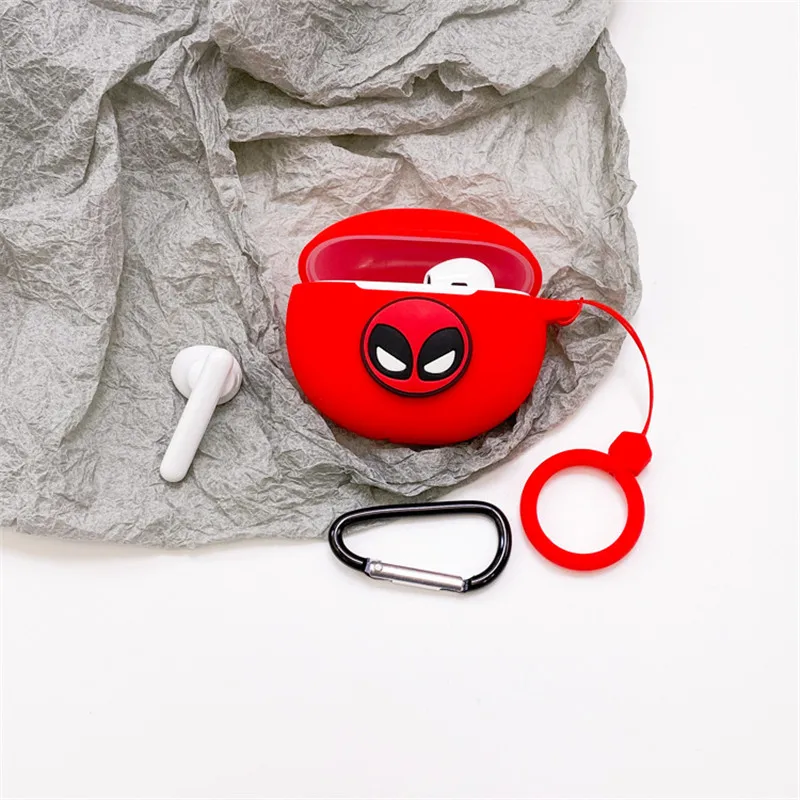 الكرتون ديزني مارفل حقيبة سماعة الاذن غطاء ل ممن لهم انكو الهواء سيليكون سماعة لاسلكية تعمل بالبلوتوث سماعة واقية مع هوك