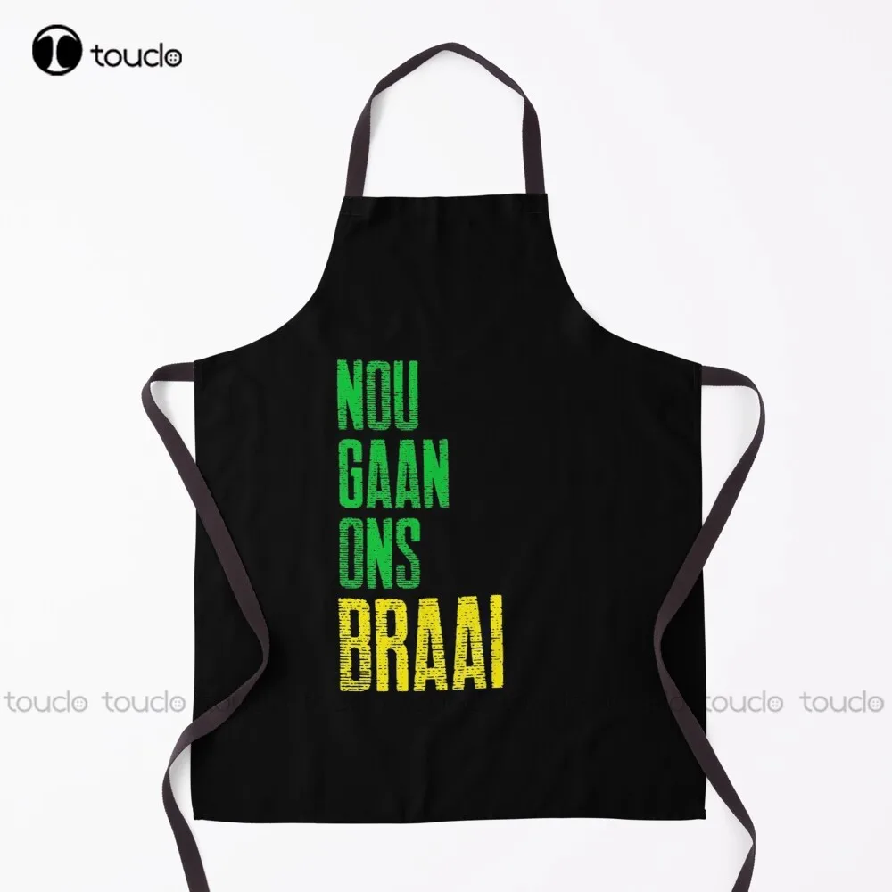 New South African - Nou Gaan Ons Braai  Apron Canvas Apron Unisex