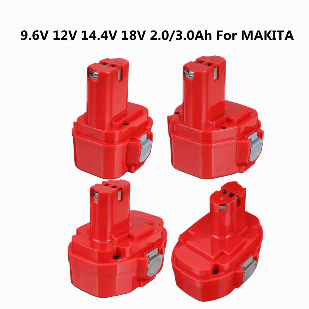 9.6V 12V 14.4V 18V 3000mAh Bateria For Makita Cordless Screwdrive Power Tool Battery 9120 9122 PA12 1220 PA09 6207D PA14 PA18