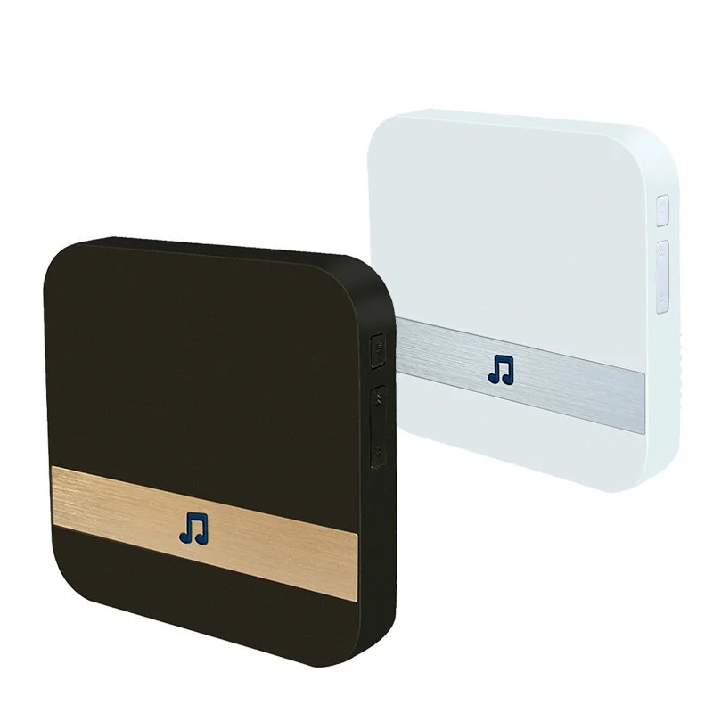 Timbre de puerta inteligente inalámbrico con Wifi, receptor de música, seguridad para el hogar, intercomunicador interior, 10-110dB, 433MHz