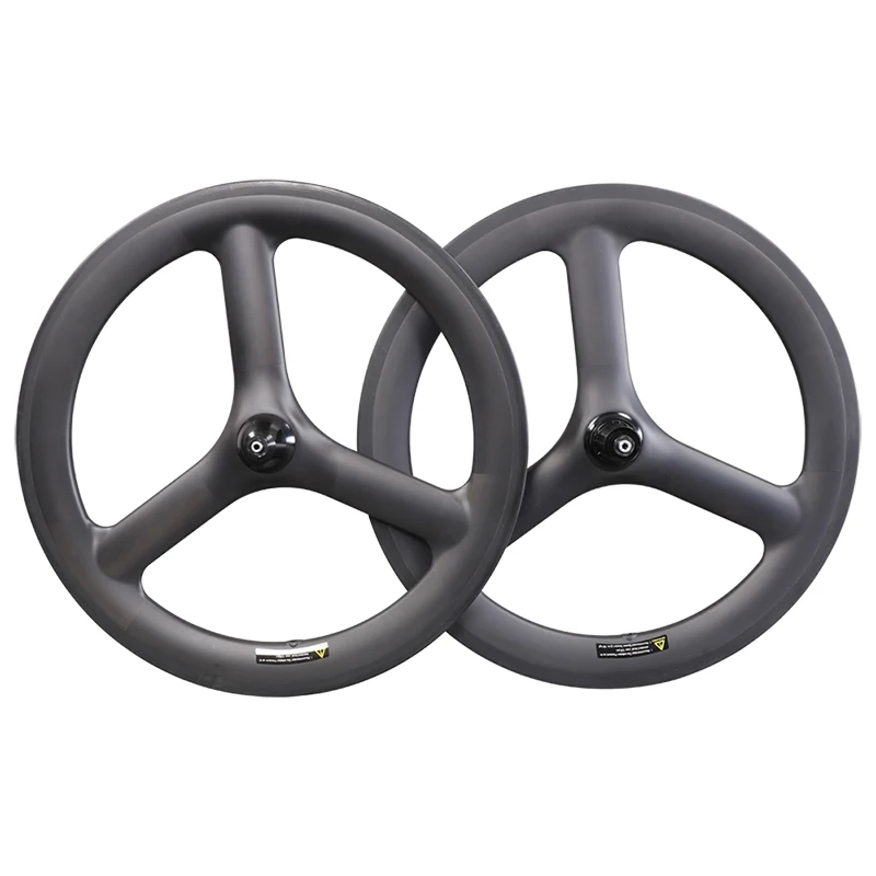ICAN Wyprzedaż BMX 20" 451 Trójramienne koła V/hamulec tarczowy Przód 100 Tył 130 135mm Max opona 451*1.35 Karbonowy zestaw kół Pasuje do roweru składanego — zdjęcie 2
