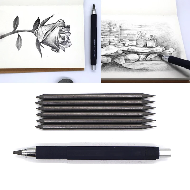 1 Set 5.6mm Automatic Pencil Set 4B Pencil Lead For Mechanical Pencil Sketch Drawing Pencil Artist Art Supplies