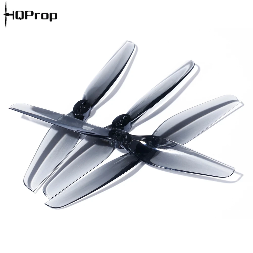 HQPROP T4X2.5 Grey 4025 2-Blade PC Propeller for RC FPV Racing Freestyle 4inch Toothpick Micro Long Range LR4 Drones Explorer