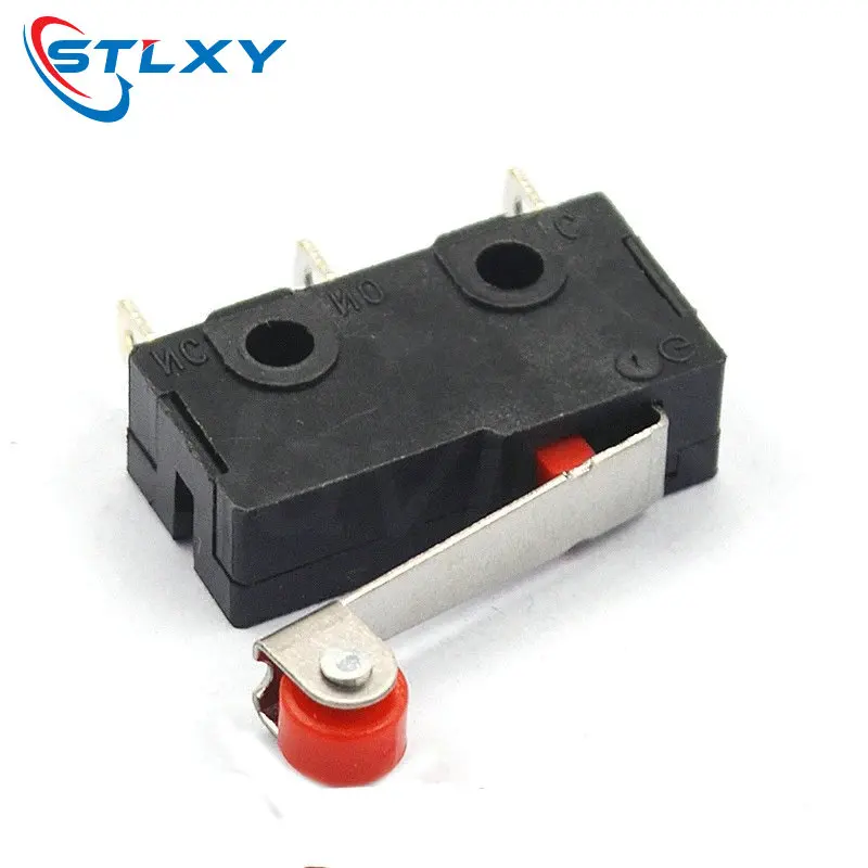 10Pcs Mini Micro Limit Switch Roller Lever Arm SPDT Snap Action LOT 5A 125v