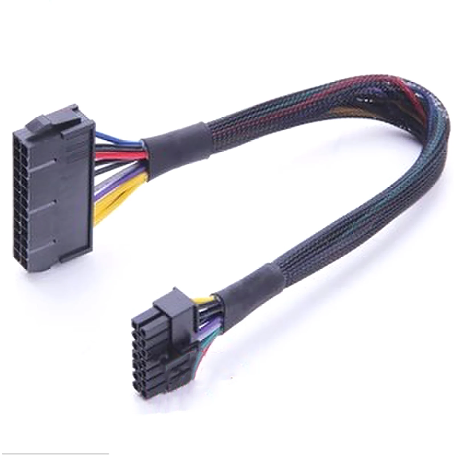 18AWG Standard Power Adapter Cable For Lenovo IBMQ77 B75 Mainboard 14Pin to 24Pin ATX Power Wires 50cm