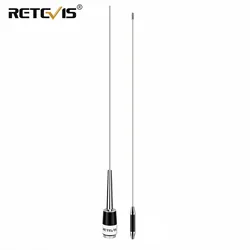 Retevis MA08 Omni-Directional Mobile Auto Antenne Walkie Talkie Radio VHF 136-174MHz 50W 2,15 dBi mit PL259/SL16-J/M Stecker