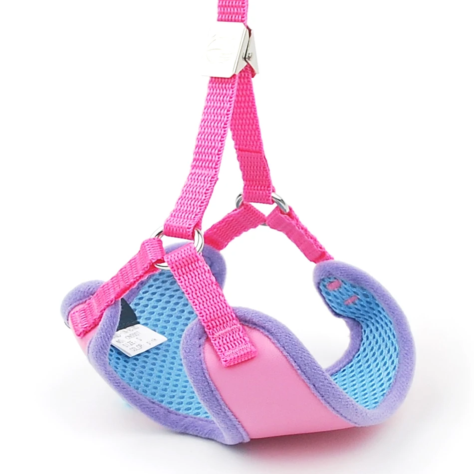Dog Cat Harness Vest Pet Adjustable with Bell Walking Lead Leash for Puppy Mesh Harness for Small Medium Dog Imitated Leather