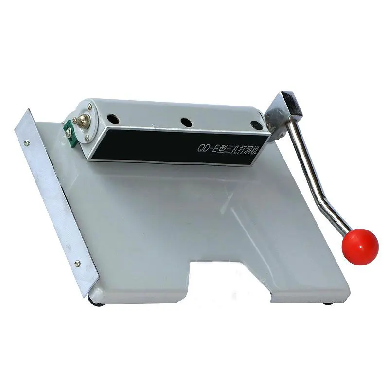 QD-E Labor-Saving Three-Hole Punching Machine Metal Binding Machine for Punching And Binding of Personnel Files