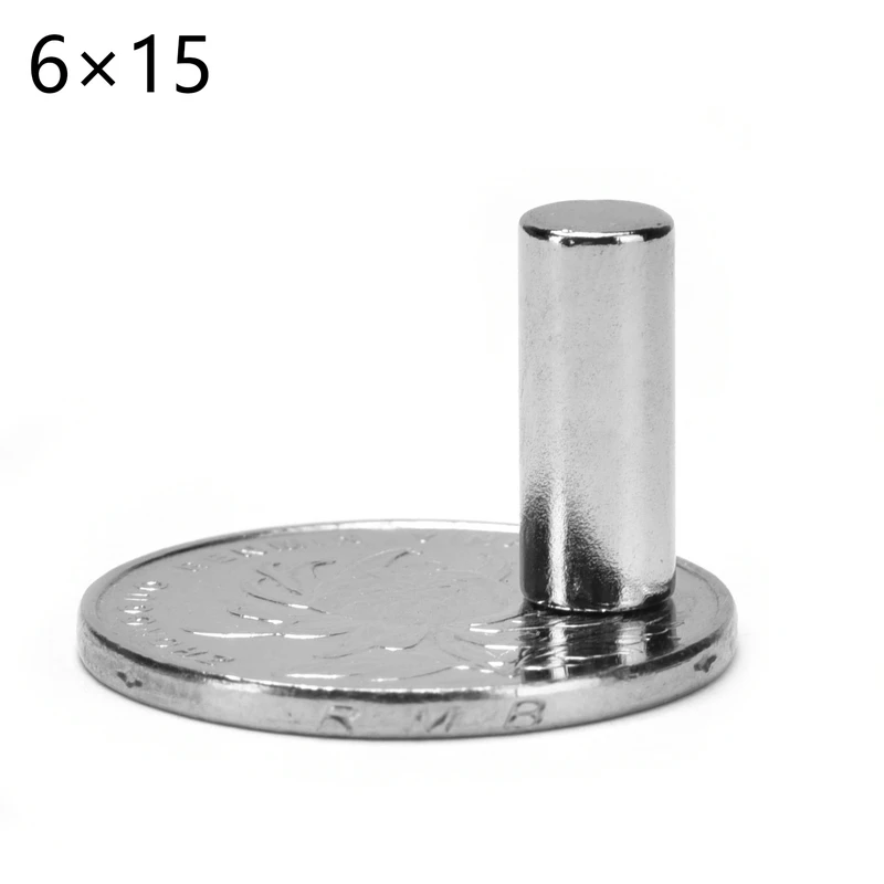 50 Pieces N35 Round Magnet 6X1 6X4 6X2 6X3 6X5 6X6 -- 6X15   Neodymium Permanent Magnet NdFeb Strong Magnet 6*1 6*2 6*3 Magnetic