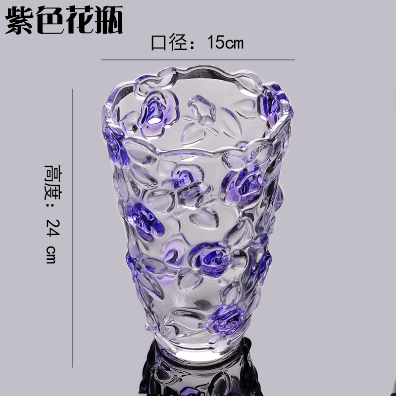 Modern Nordic Crystal Glass Vase Big Blanc Decor Verre For Flower Home Decoration Luxe Luxury Aesthetic Design Petit  De Table