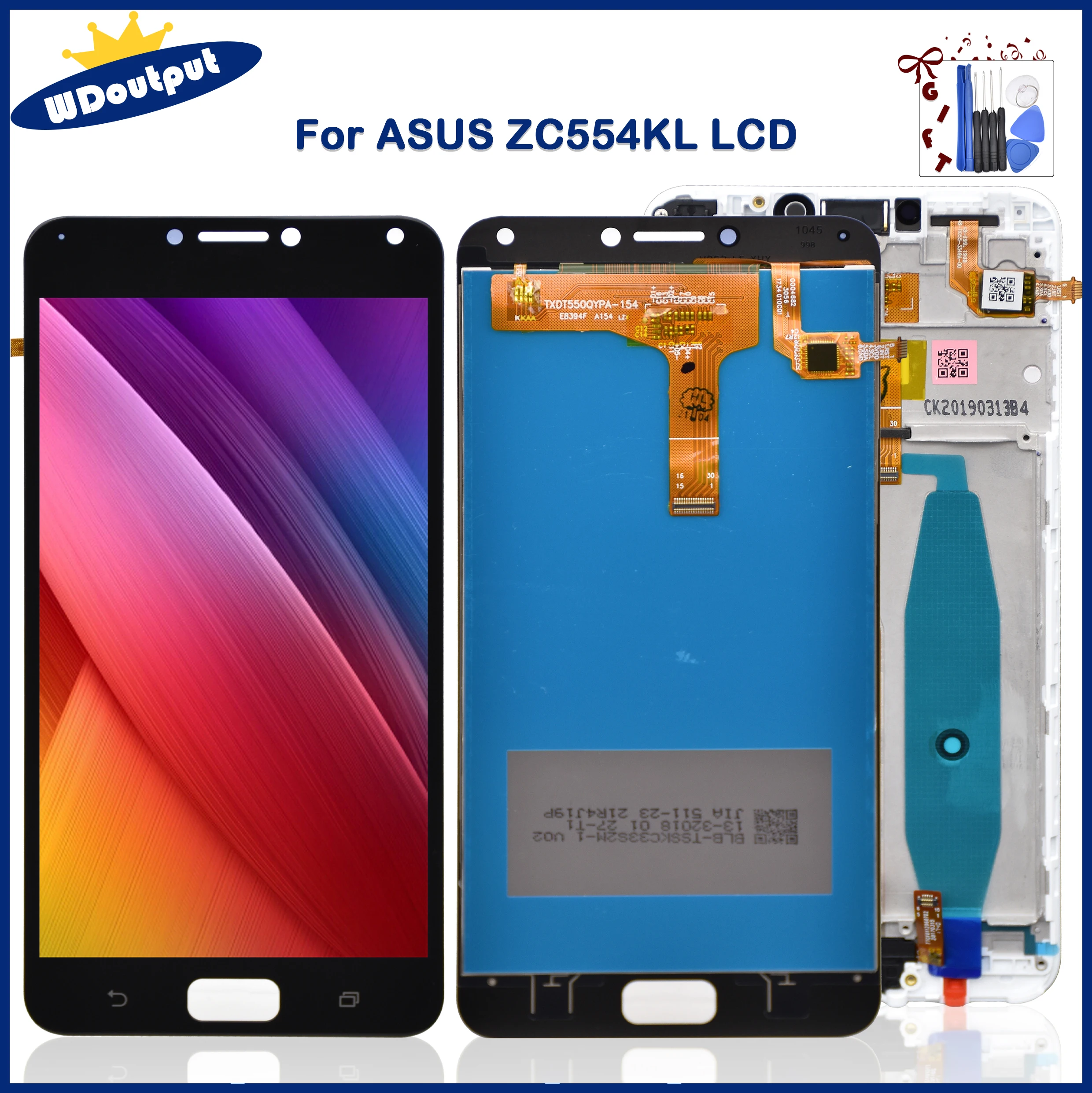 5.5"Original For Asus Zenfone 4 Max ZC554KL LCD Touch Screen Digitizer Assembly Replacement For ZenFone4 Max ZC554KL X001D+frame