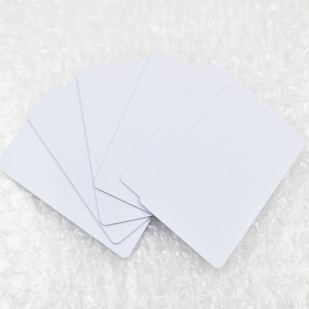 Chip stampabile Fudan NFC 1K S50 della carta del PVC del getto di inchiostro di 10 pz/lotto 13.56mhz per la stampante di Canon/di Epson