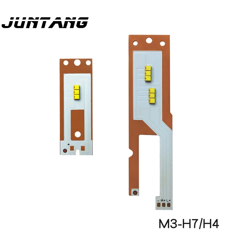 Grânulos de lâmpada do carro de alta potência, luz branca LED, modelos M3, H4, H7 automotivo, adesivos especiais de placa, ZES 2016, 5W, grânulos, 9V