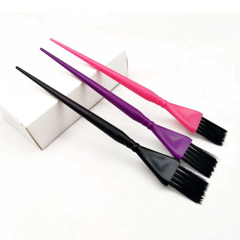 3pcs/set Mini Hair Dying Brushes Portable Small Barber Hairdressing Dye Bleach Tint Color Perm Hightlight Brush Hair Comb 1433