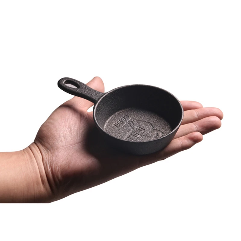 8.5CM Cast Iron Skillet Non-stick Mini Egg Frying Pan for Gas Induction Cooker Easy Kitchen Cooking Tools Cookware