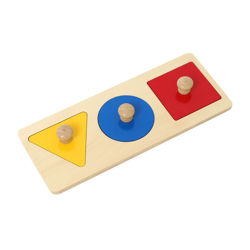 

Montessori Infant Toddler Toys Geometric Shape Puzzles Hand-Eye Coordination Fine Motor Skill Activities Preliminary Exercise