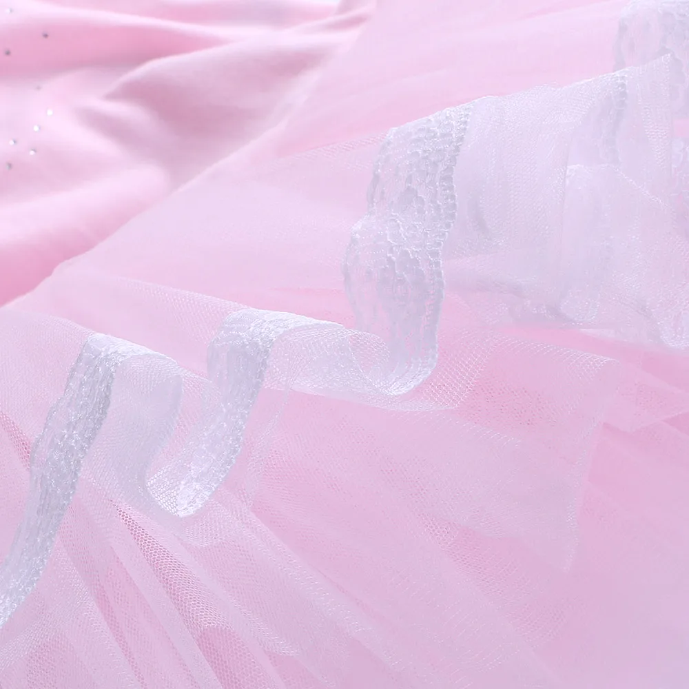 BAOHcorde U-Robe de Ballet Rose pour Enfant Fille, Vêtement de brev, Ballerine, Tulle, Justaucorps à Jupe