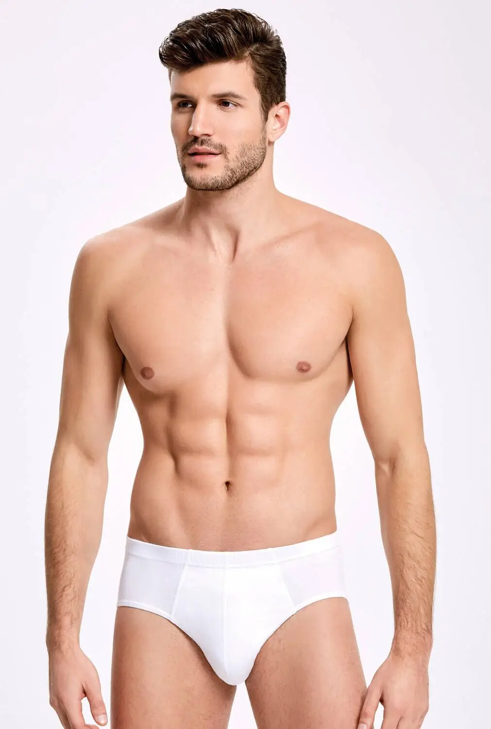 Principle 1015 Slip White Male Panties 10 PCs