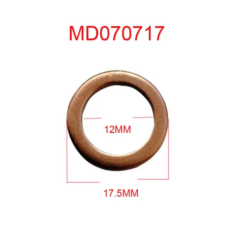 20 piezas/50 unidades/100 unidades de junta de inyector de combustible para coche diésel para Mitsubishi Delica Pajero L200 L400 MD 070717 4D56 4M40 4D65, 4D68, 4D55