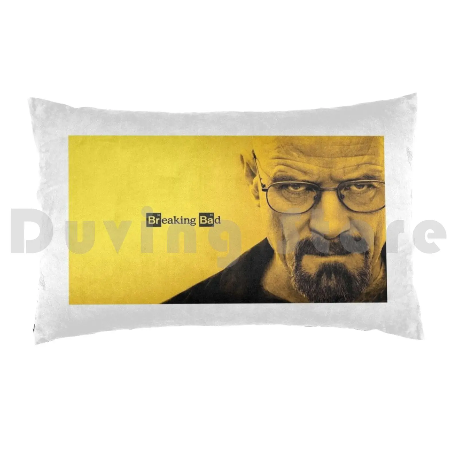 غطاء وسادة أصفر كلاسيكي Walter White Bad Breaking Heisenberg Tv Show مضحك جيسي ميث