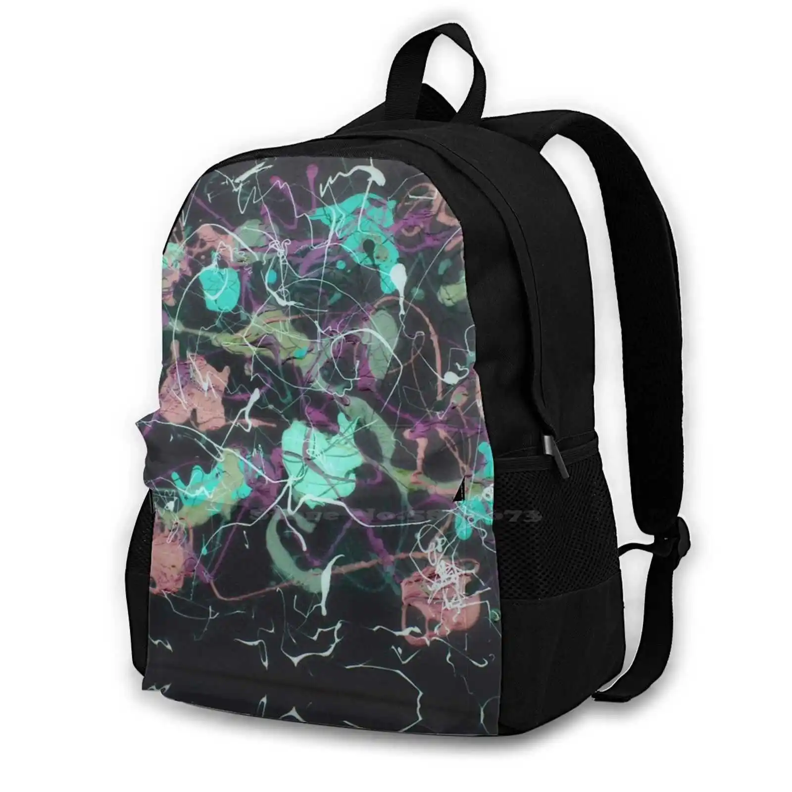 Delight Inverted Backpacks For School Teenagers Girls Travel Bags Sarahbentvelzen Inverted Delight Black Green Pink Purple White