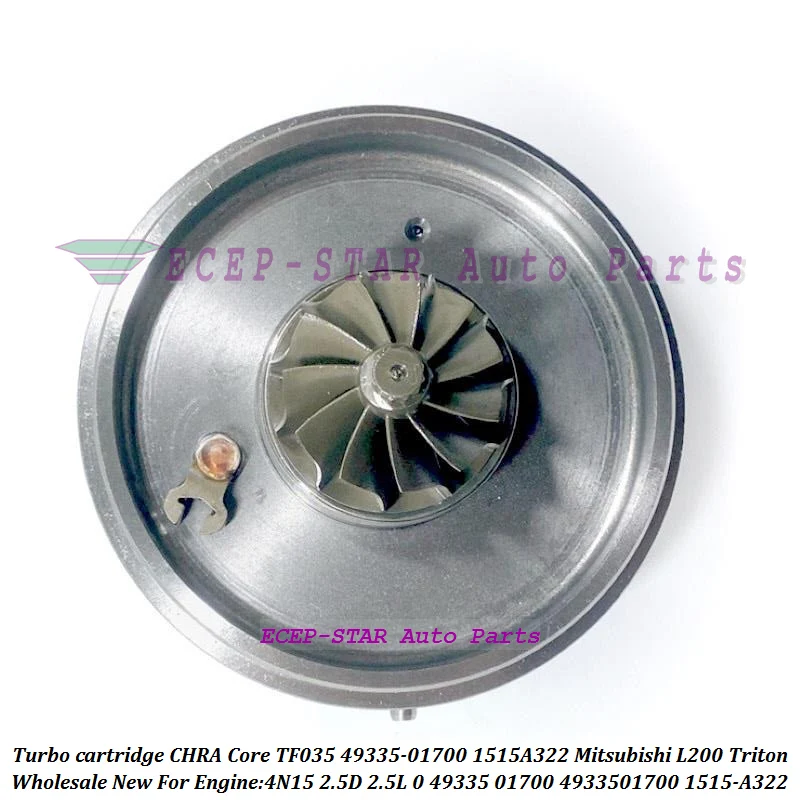 Turbo Cartridge CHRA Core TF035 49335-01700 4933501700 49335 01700 1515-A322 1515A322 For Mitsubishi L200 Triton 2.5D 2.5L 4N15