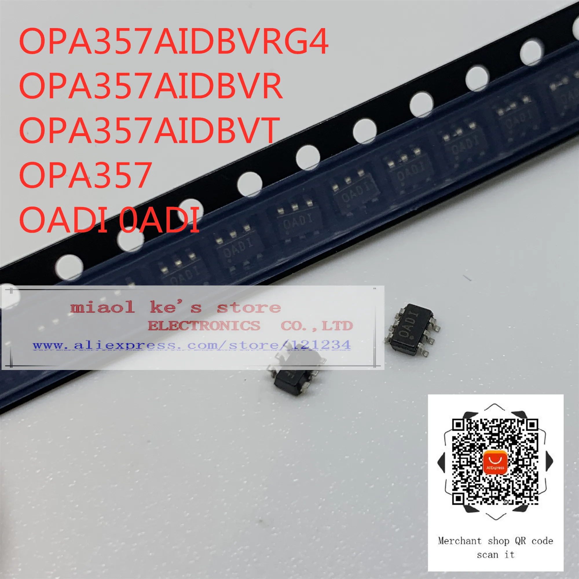 [5-10pcs]100%New: OPA357AIDBVR OPA357AIDBVT OPA357AIDBVRG4 OADI 0ADI - 250MHz Rail-to-Rail I/O Single CMOS Operational Amplifier