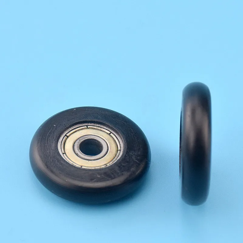 circular arc Plastic coated bearing 625ZZ 5*27*6.5mm roller POM nylon wrapped wheel pulley bore 5mm diameter 27mm