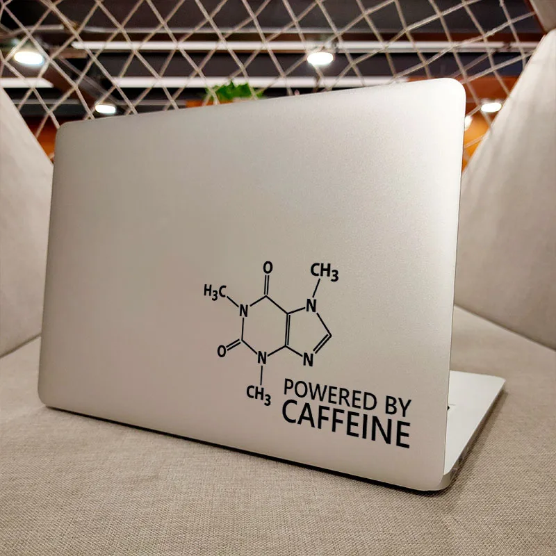 Powered by Caffeine Formula Laptop Sticker for Macbook Decal Pro 16 Air Retina 11 13 15 inch Mac Book Skin 14