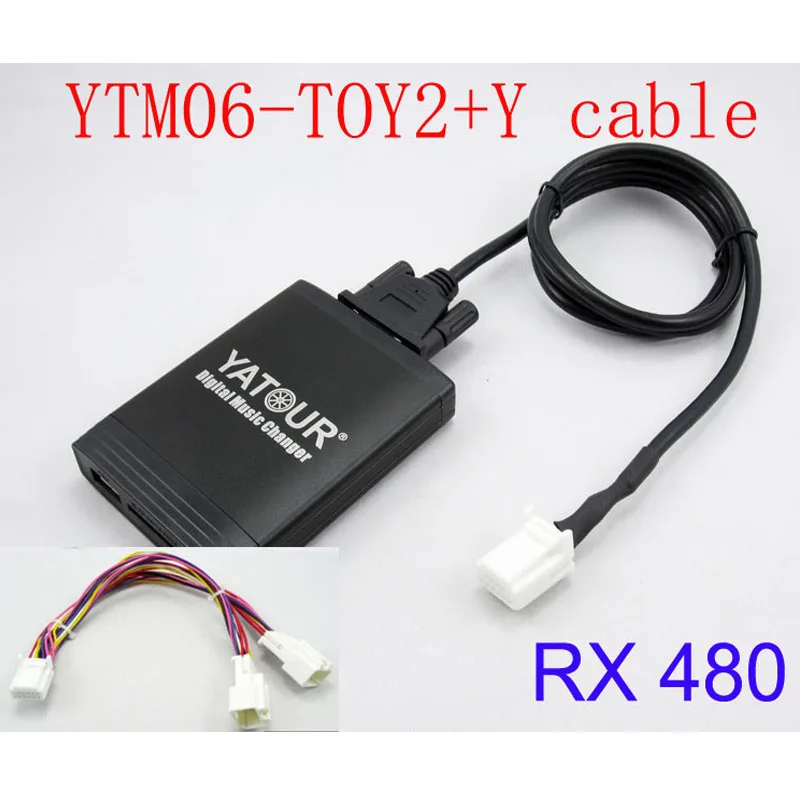 Yatour dla Lexus RX 480 RX 300 RX 330 RX 350 2004-2009 z kablem Y navi samochodowe stereo USB SD odtwarzacz MP3 Adapter Bluetooth 6 + 6 pin
