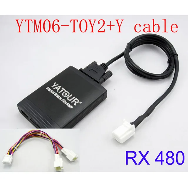 Yatour dla Lexus RX 480 RX 300 RX 330 RX 350 2004-2009 z kablem Y navi samochodowe stereo USB SD odtwarzacz MP3 Adapter Bluetooth 6 + 6 pin