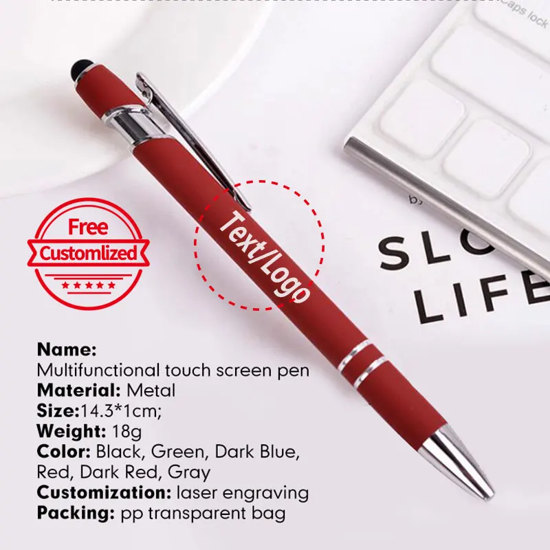 Quail 10pcs Metal Ballpoint Pen Touch Writing Pen for iPad iPhone Tablet Advertising Pen Gift Pen Free Customlized Logo/Text