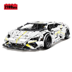 MOC Technical Blocks Dream Car Aventador Model Building Blocks Brick 2199pcs city High Tech Supercar Toys Gifts For Boyfriend