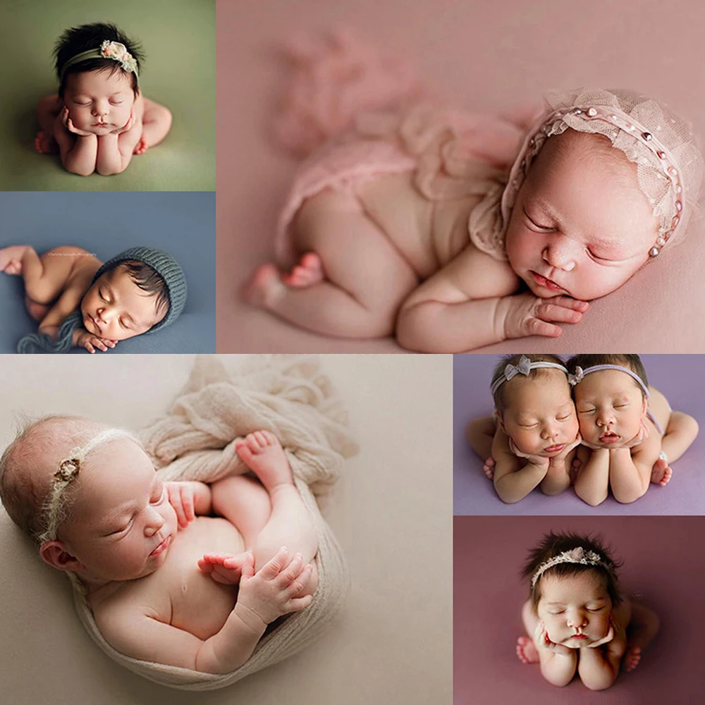 25 Colour Newborn Photograpy Props Stretch Soft Backdrop for Baby Studio Photo Wraps Shoot Background Fabrics Prop Accessories