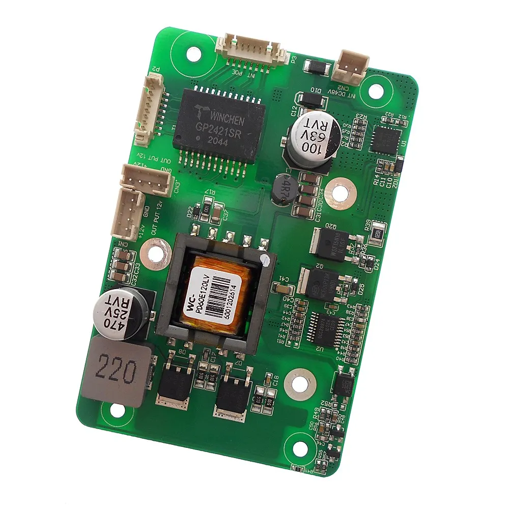 

PoE+complies with IEEE802.3 bt standard Isolated PoE module PD power receiving module 12V 5A 60W