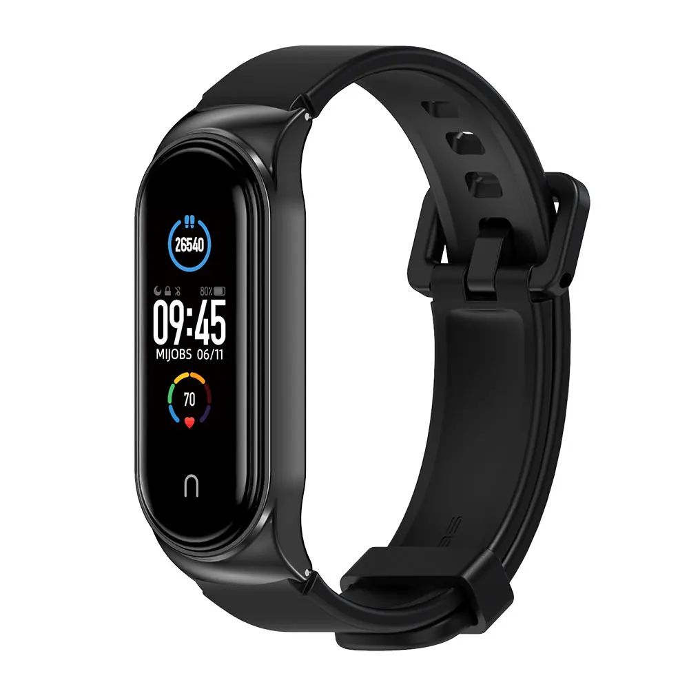 Correa de silicona para Xiaomi Mi Band, repuesto de pulsera para modelos 7, 8, 9, 6, 5, 4 y 3