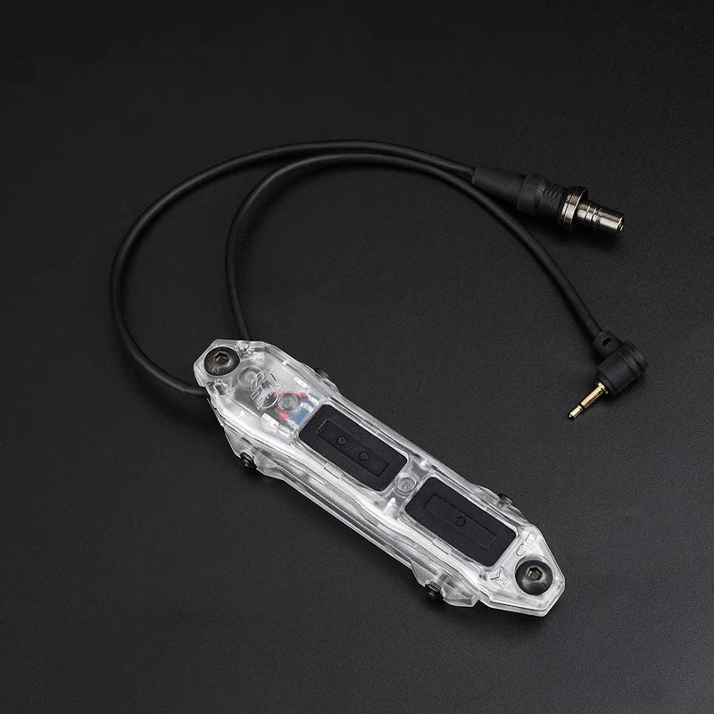 Tactical Transparent Remote Pressure Dual Switch for PEQ DBAL-A2 DBAL-D2 Flashlight Fit Picatinny light Accessories