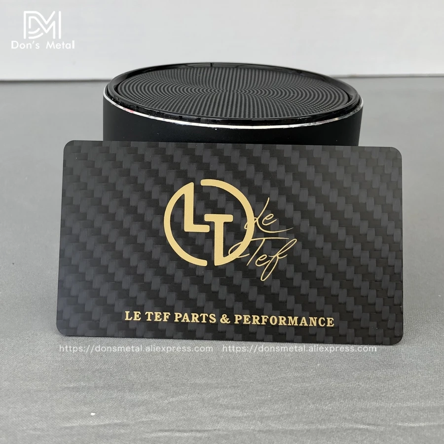 Carbon fiber business card customization carbon fiber business card label design UV color printing production