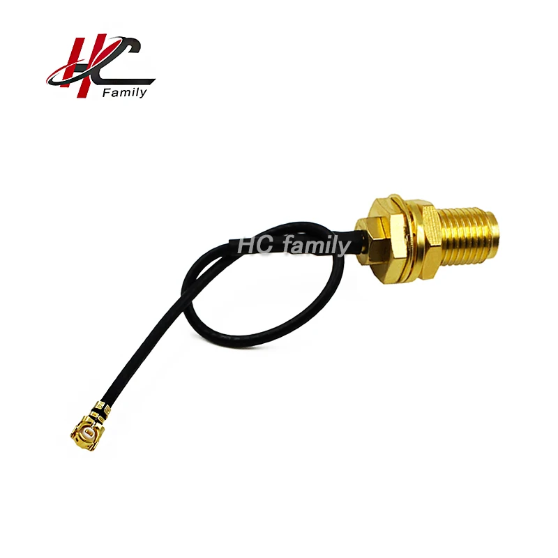 1pc RF1.37 IPEX MHF to RP SMA Female Connector WiFi Pigtail Cable Antenna 10cm3.93in