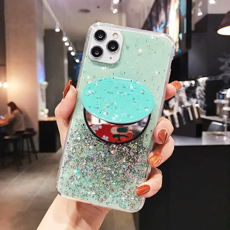 Glitter Mirror Case for Samsung Galaxy A33 A51 A71 A73 A53 A52 A72 A32 A22 S20 Ultra S23 S22 S21 FE Note 10 Plus Silicone Cover