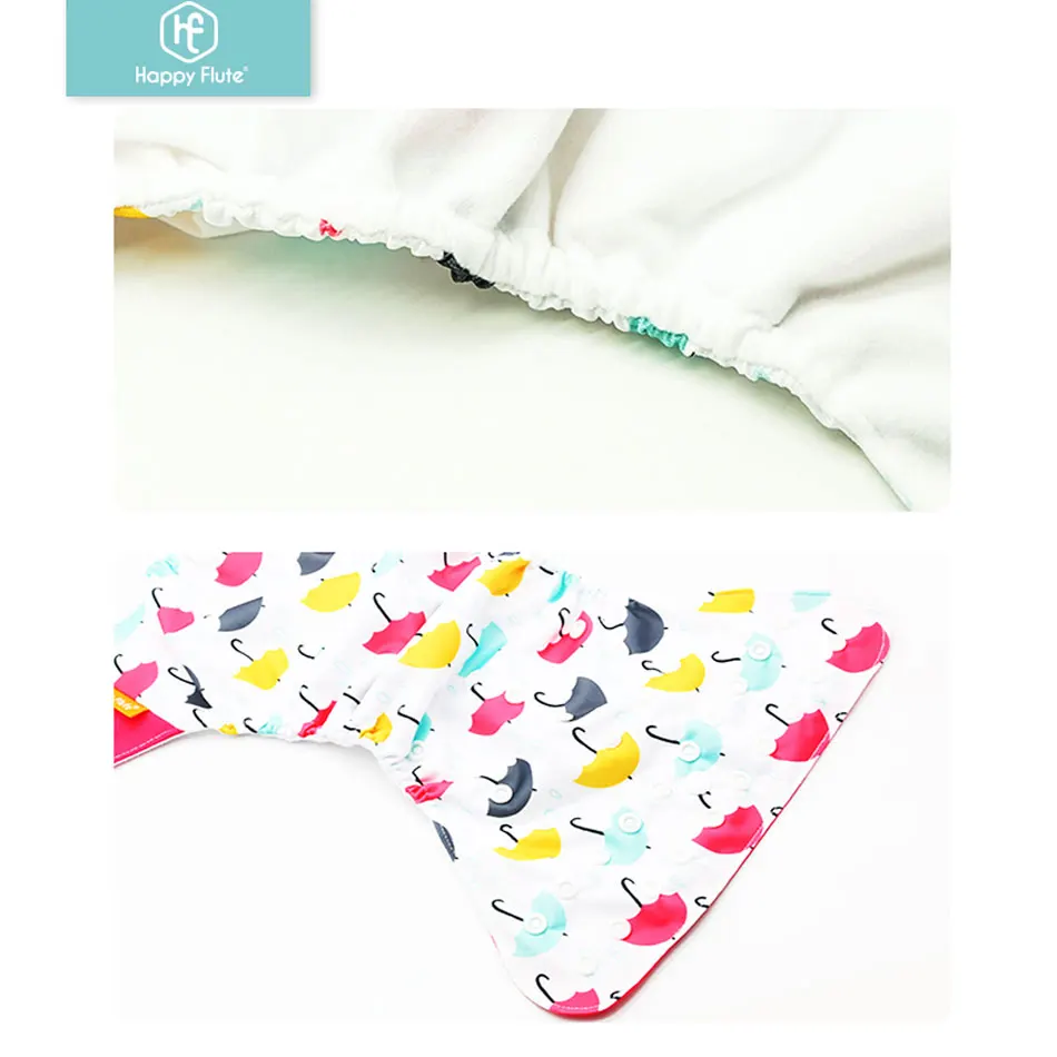 Happyfluit 4 Stks/set Milieuvriendelijke Doek Luier Ecologische Herbruikbare Babyluiers