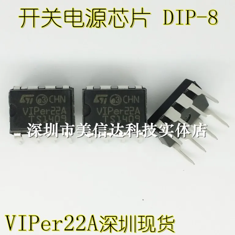 10 قطعة/الوحدة جديد الأصلي VIPER22A VIPER12A VIPER17L تحويل امدادات الطاقة رقاقة DIP-8 في خط