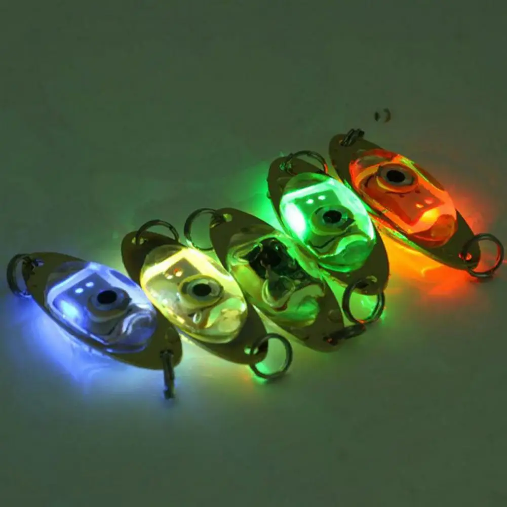 Eye Shape Night Fishing Underwater Fish Lure LED Flashing Light Tackle Tool