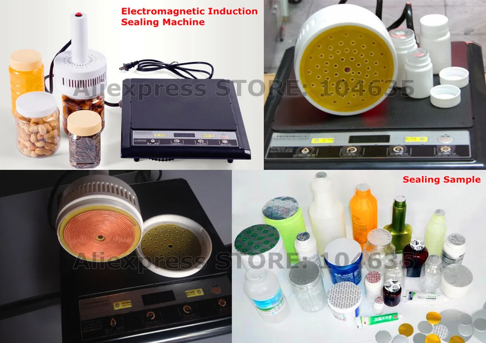 500E Cầm Tay Điện Từ Liên Tục Cảm Ứng Máy Hàn Miệng Túi Điện PE Nhựa Thủy Tinh Chất Liệu Nhôm Kín Máy