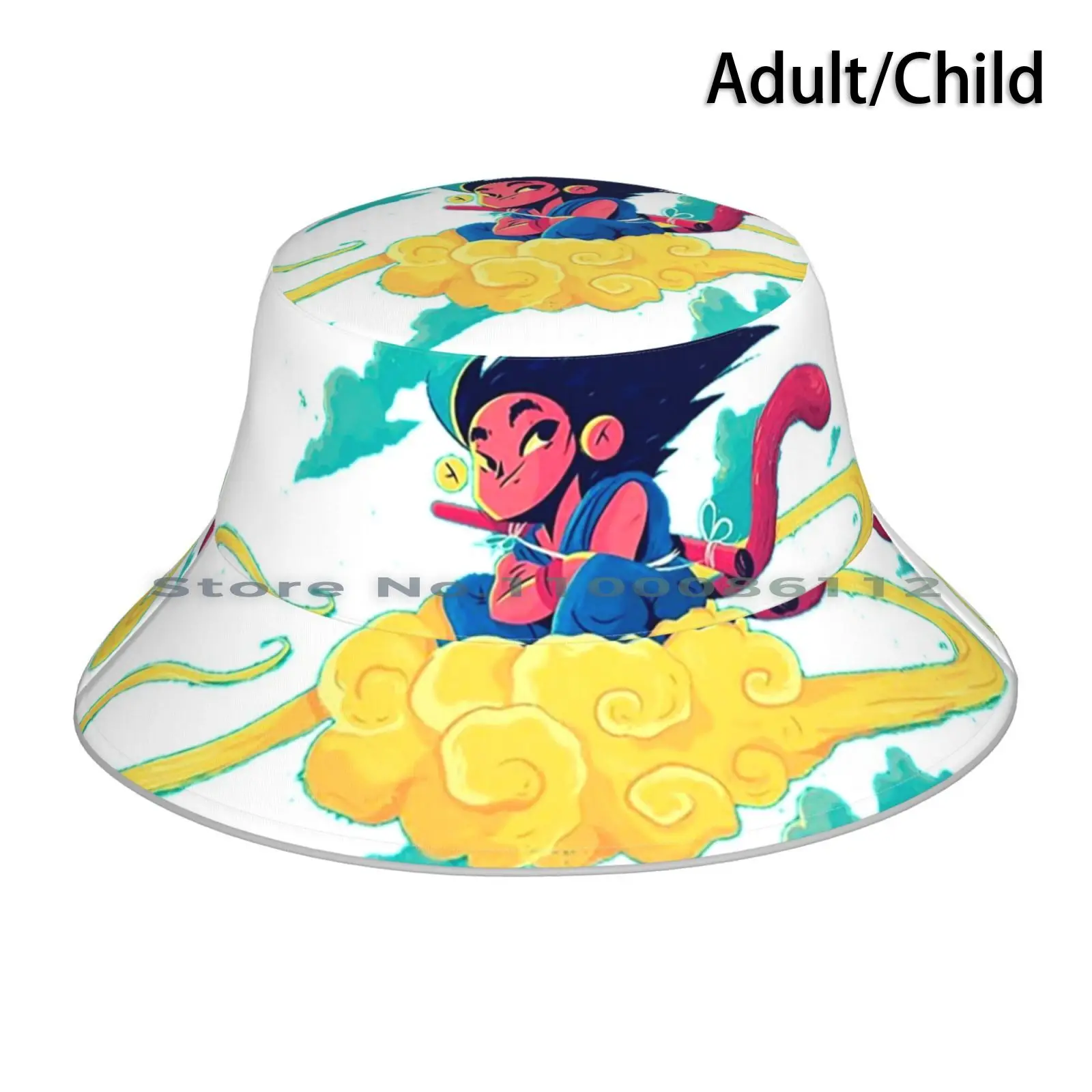 Son-Sombrero de pescador Chino, gorra de sol, Caricatura Nube, Anime, Manga, Ventas en línea, Productos, artículos Dolares, Euros