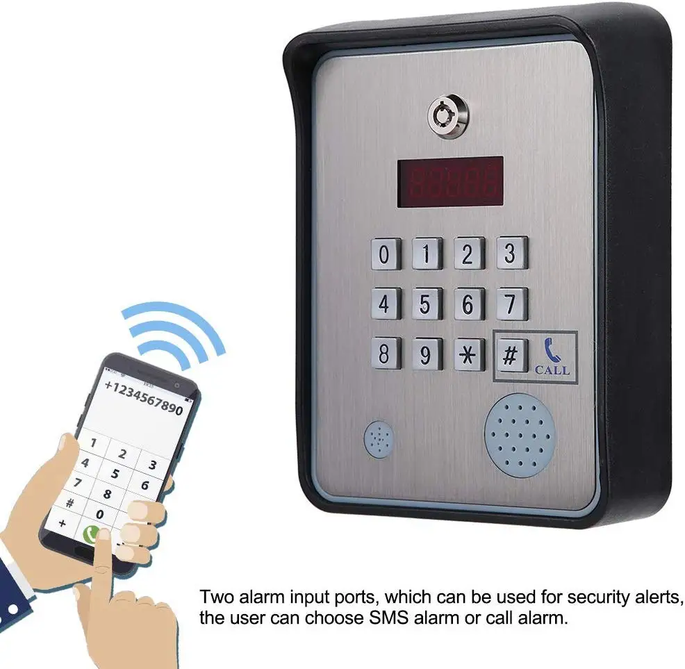 LPSECURITY GSM Intercom Door Gate Access Control/GSM intercom emergency gate opener access controller service help calling