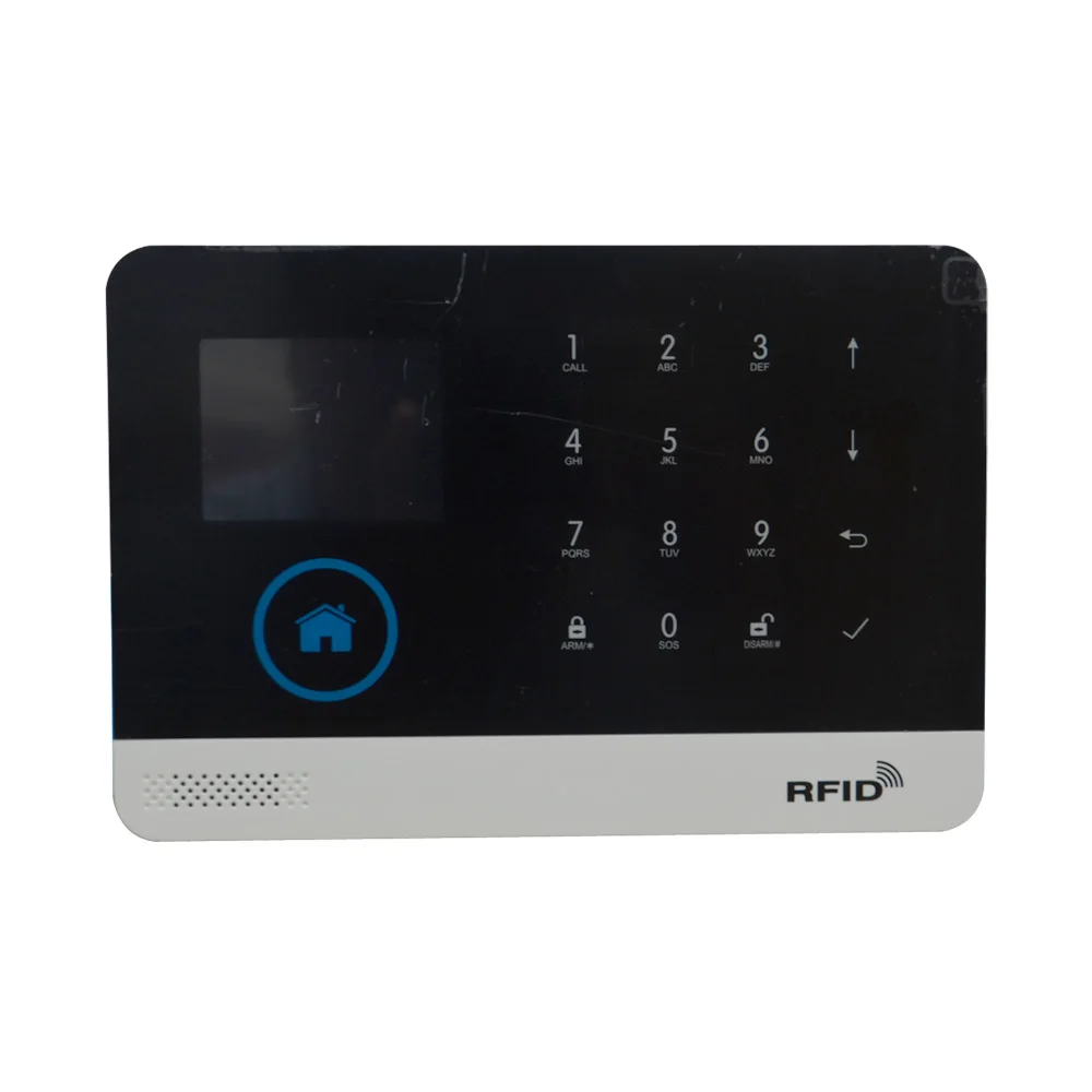 Home Security 433MHz Wireless WiFi GSM Alarm System SIM RFID Card Touch keypad APP Control Disarm PIR Motion Detector Door Senso