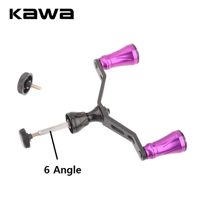 

KAWA New Fishing Reel Handle Carbon Fiber With Alloy Knob For D Reel Double Handle DIY High Quality Fishing Tackle Accessory