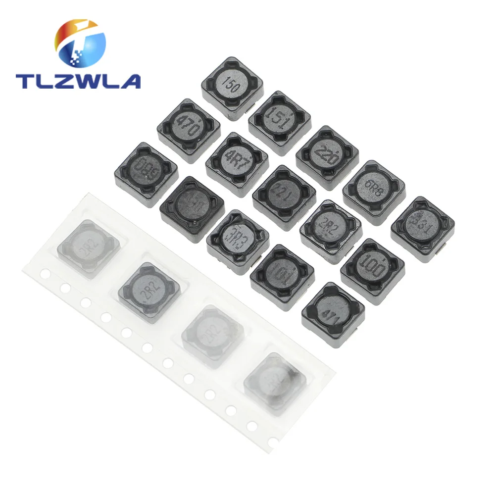20PCS CD74R Cewka indukcyjna 2.2/3.3/4.7/6.8/10/15/22/33/47/68/100/150/220/330/470UH SMD Indukcyjność CD74 7*7*4mm